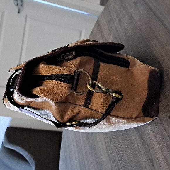 Eddie Bauer Vintage Canvas Adventurer Field Messenger Bag - Picture 3 of 14